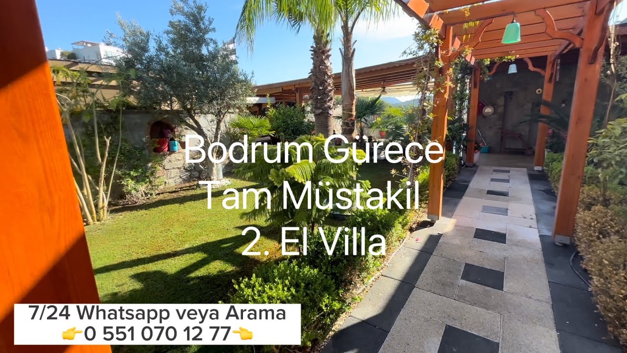 Bodrum Gürece 2. El Tam Müstakil Villa. Yahşi - Ortakent- Camel Beach Böyle Arayanlar İçin Harika.