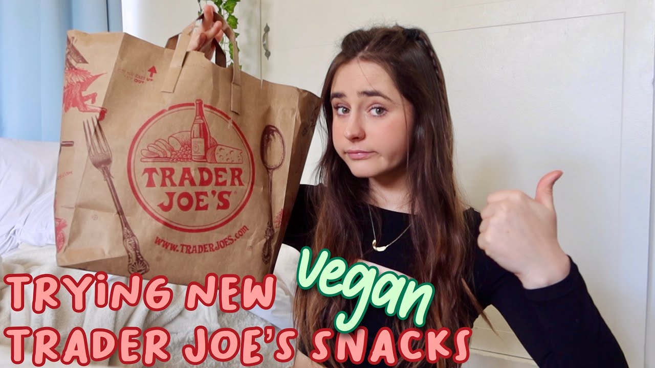 NEW TRADER JOE’S SNACKS TASTE TEST (vegan)