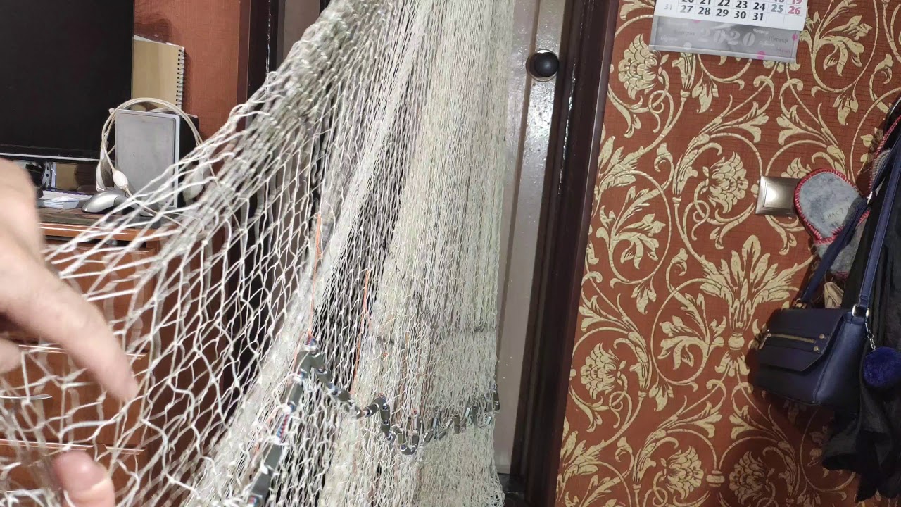 #кастинговая_сеть Подвязка карманов кастинговой сети