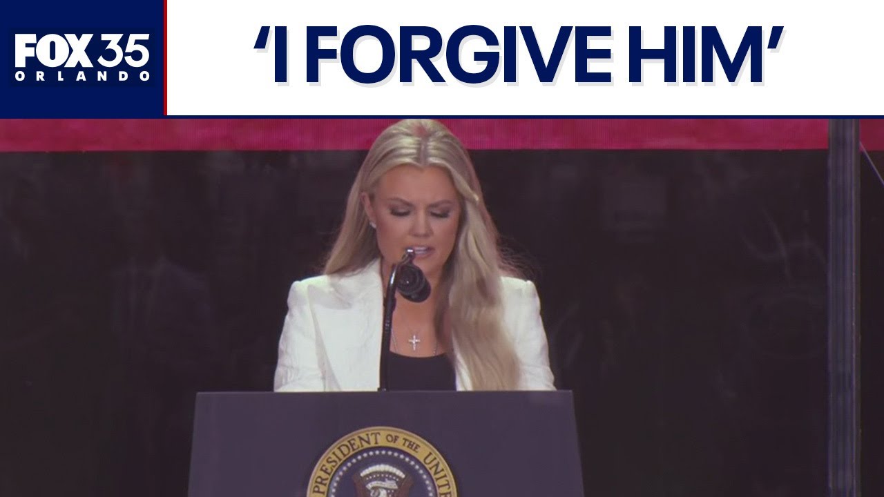 Charlie Kirk funeral: Erika Kirk remembers husband in emotional speech