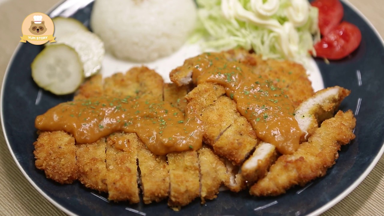 Korean style pork cutlet and sauce (Donkatsu) Easy recipe, 바삭바삭 돈까스와 소스 Crispy Pork cutlet