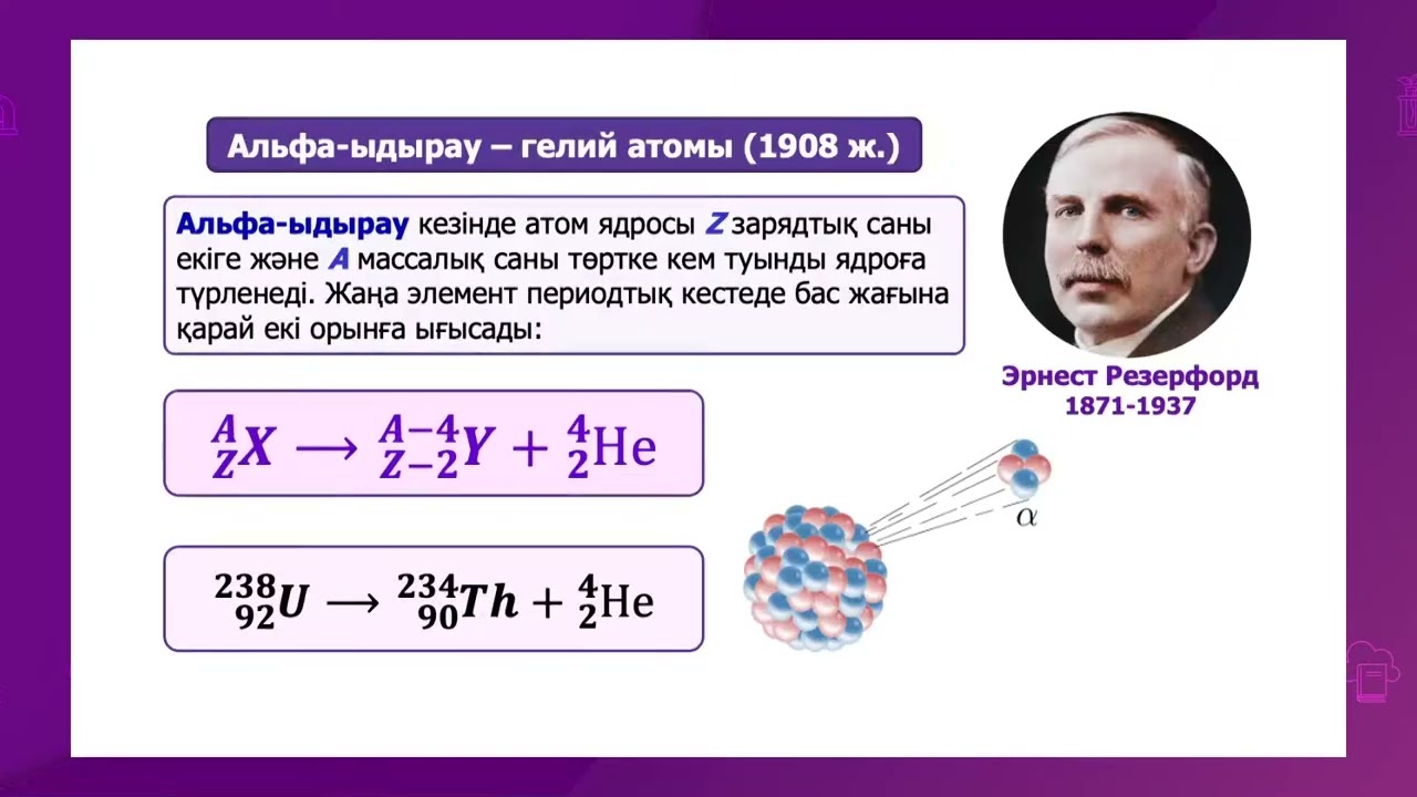 Табиғи радиоактивтілік | Радиоактивті ыдырау заңы