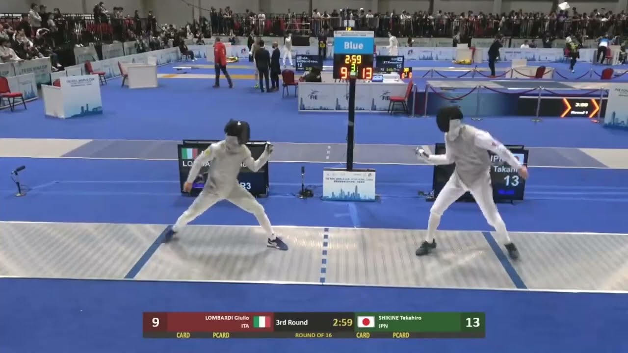 Hong Kong World Cup 2024 SMF - L16 - Giulio Lombardi ITA v Shikine Takahiro JPN