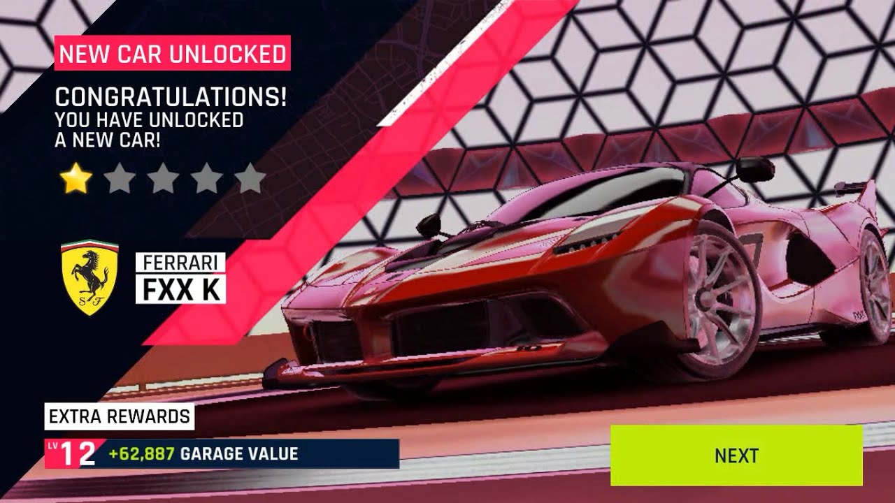 Asphalt 9 Unlocking Ferrari FXX K and Test Drive