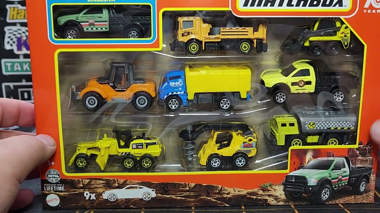 Unboxing: 2023 Matchbox - Ram Flatbed National Parks 9 Pack