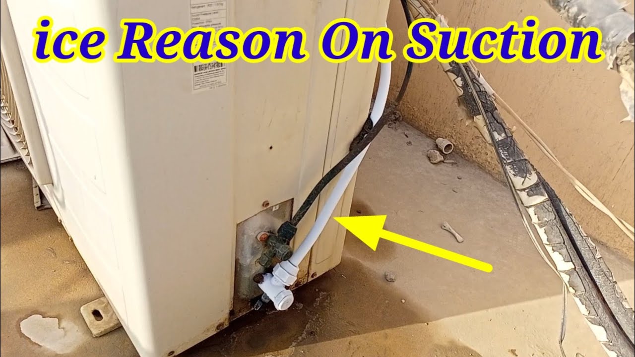 Split Ac suction line ice reason|Cabinet/Floor standing ac suction line ice reason and solution