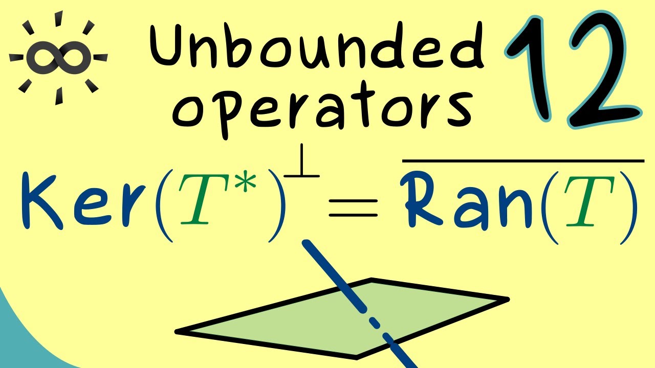 Unbounded Operators 12 | Kernel and Range for Adjoints