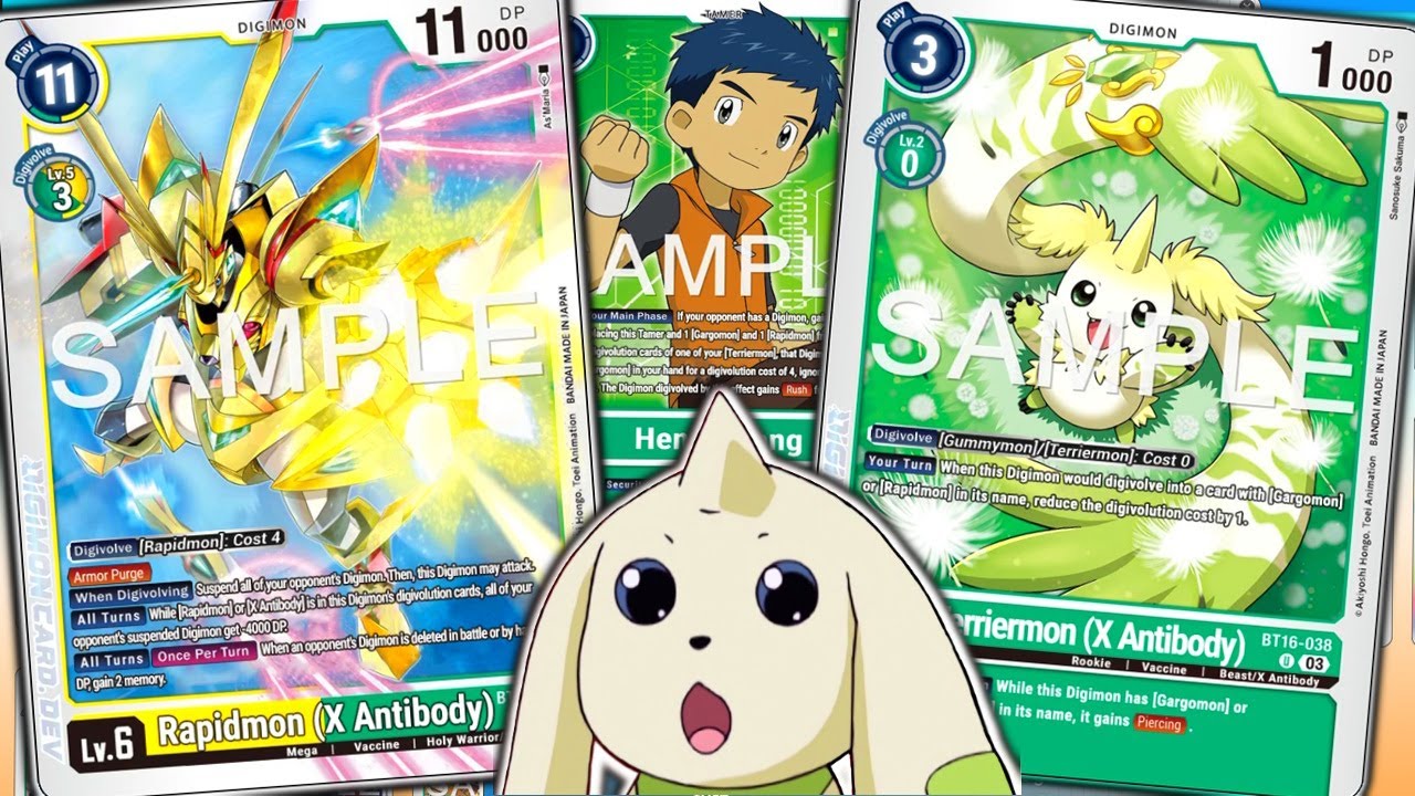 Terriermon BT16 Deck Profile! Rapidmon OP