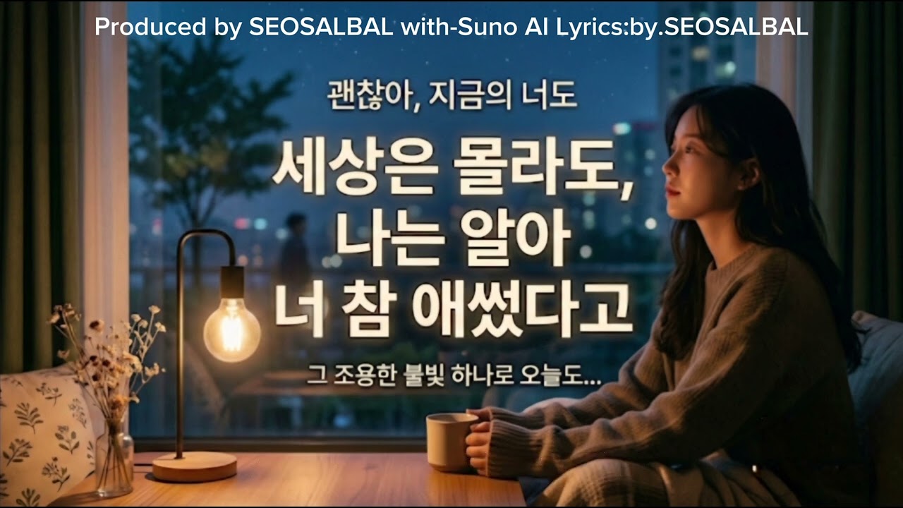 괜찮아 지금의 너도(나는 알아 너 참 애썻다고)