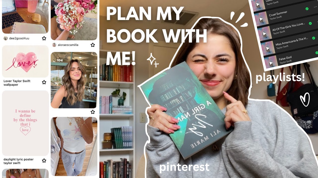PLAN MY BOOK WITH ME! 🫶🏼 (pinterest + spotify!) || alimariebooks