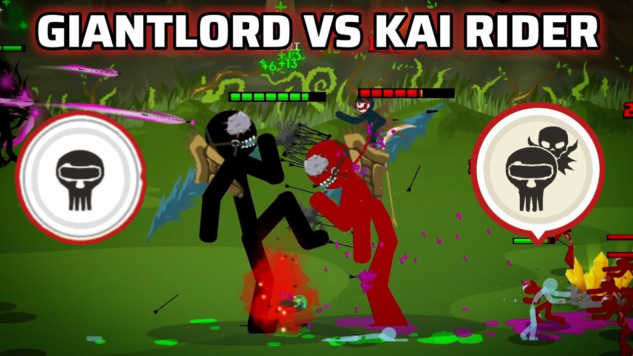 GiantLord Sightless Deck VS Kai Rider Deck! Stick War: Saga DM Stick God Ranked