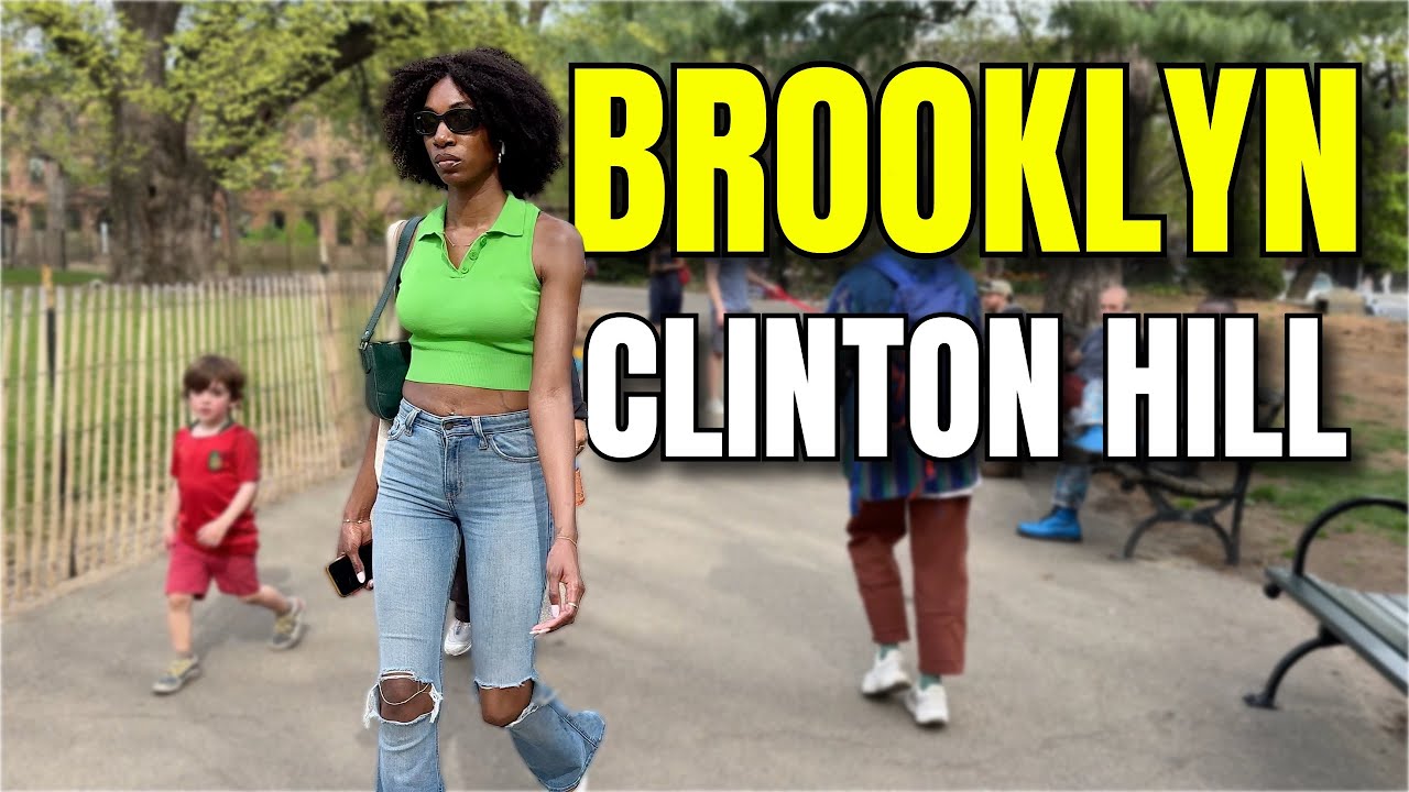NEW YORK CITY Walking Tour [4K] - BROOKLYN - CLINTON HILL