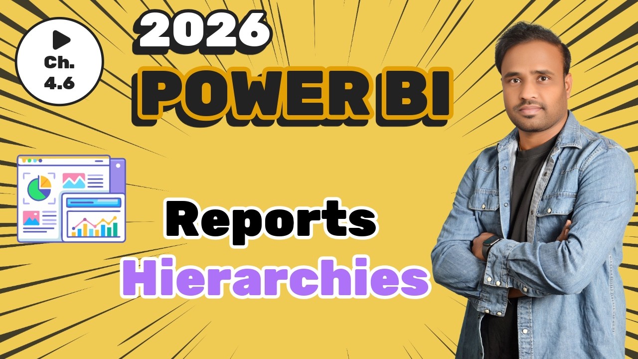 Отчеты Power BI — Иерархии — Полный курс Power BI 2026 — C4.6