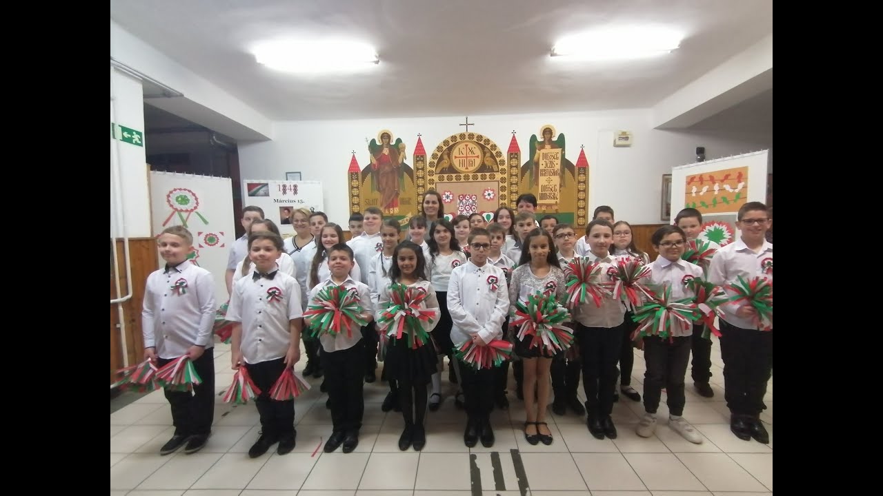 Szent Mihály Görögkatolikus Óvoda, Általános Iskola és AMI ünnepi műsor március 15-e tiszteletére.