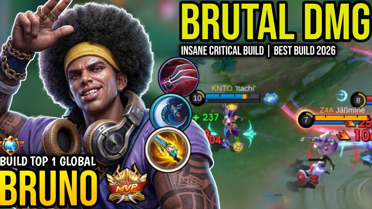 BRUNO BEST BUILD 2026 | BUILD TOP 1 GLOBAL BRUNO GAMEPLAY | MOBILE LEGENDS✓