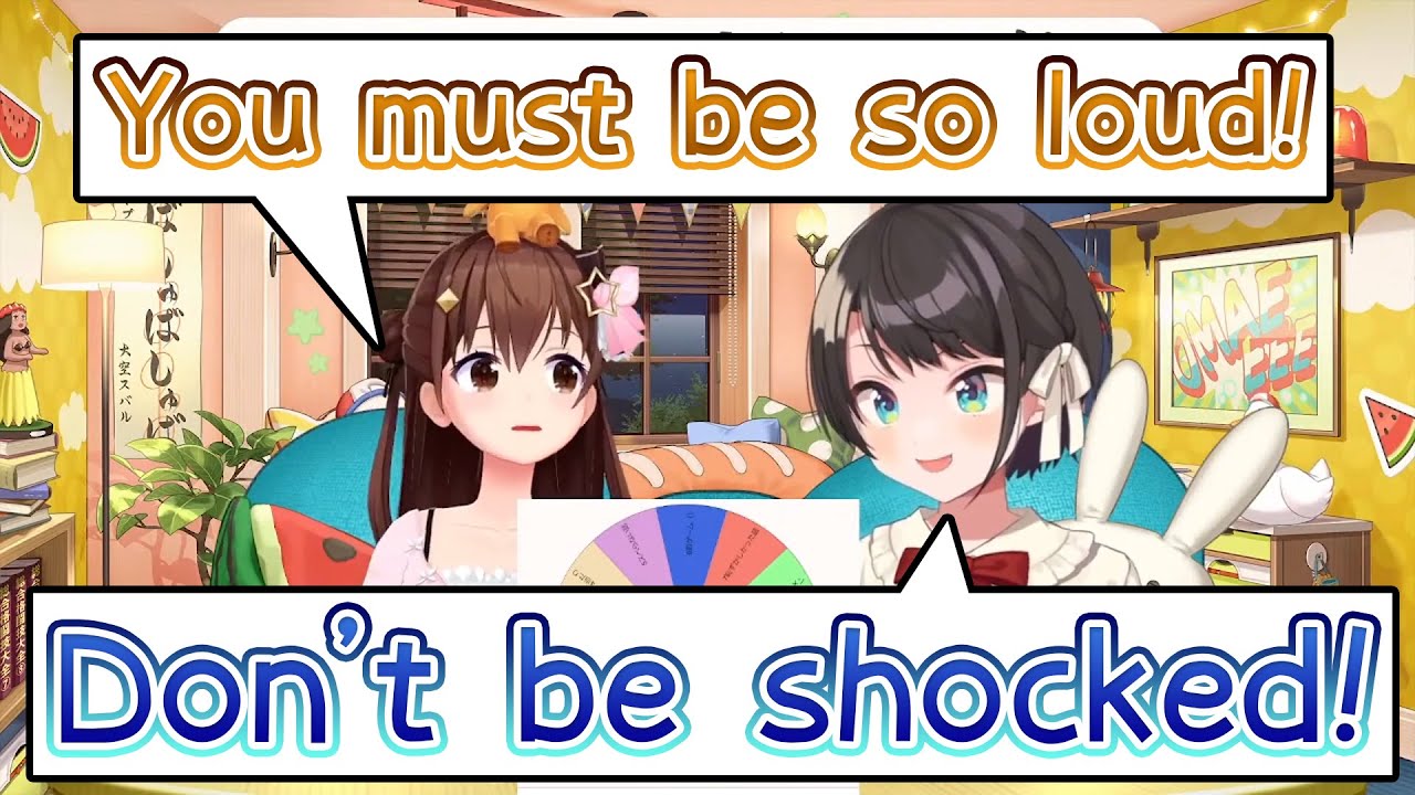 Sora shocked by knowing Subaru's voice did leak from the soundproof booth【hololive JP】【Eng Sub】