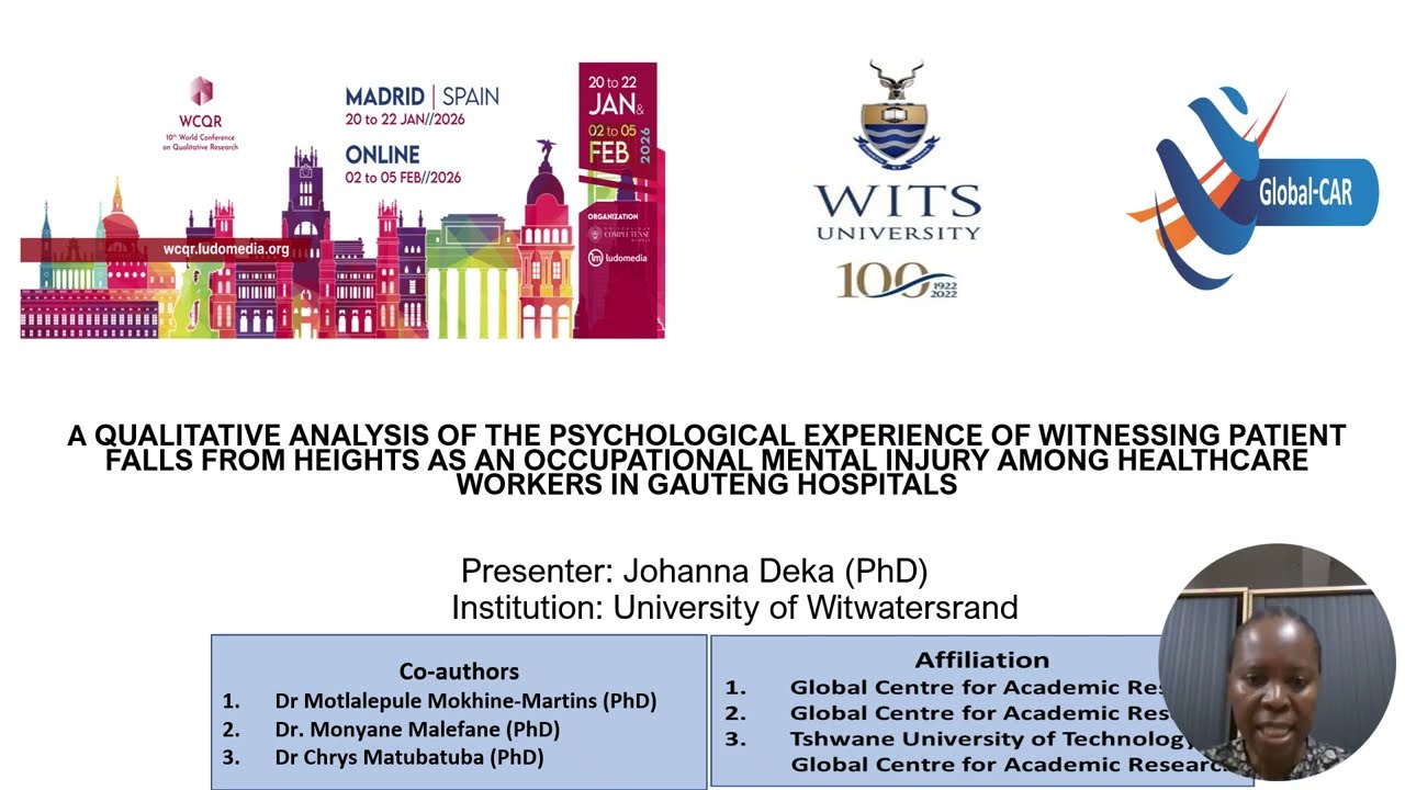 WCQR2026_334445: A Qualitative Analysis Of The Psychological Experience Of Witnessing Patient...