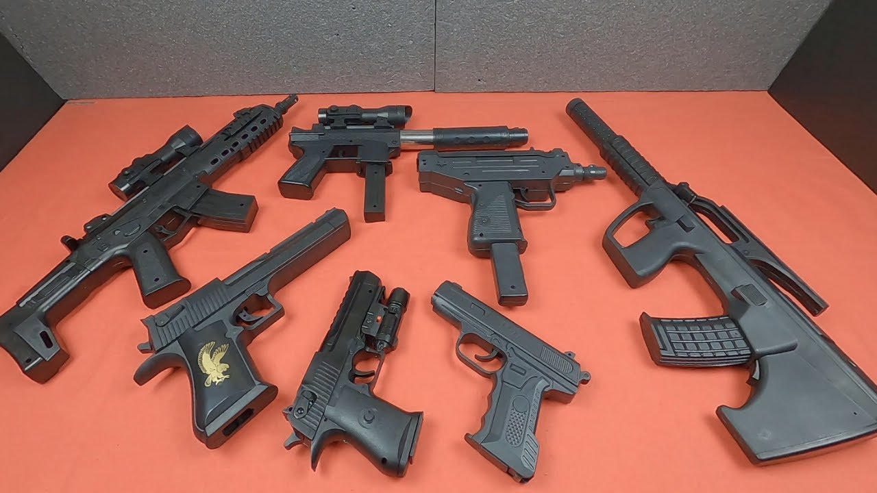 Beaded toy guns