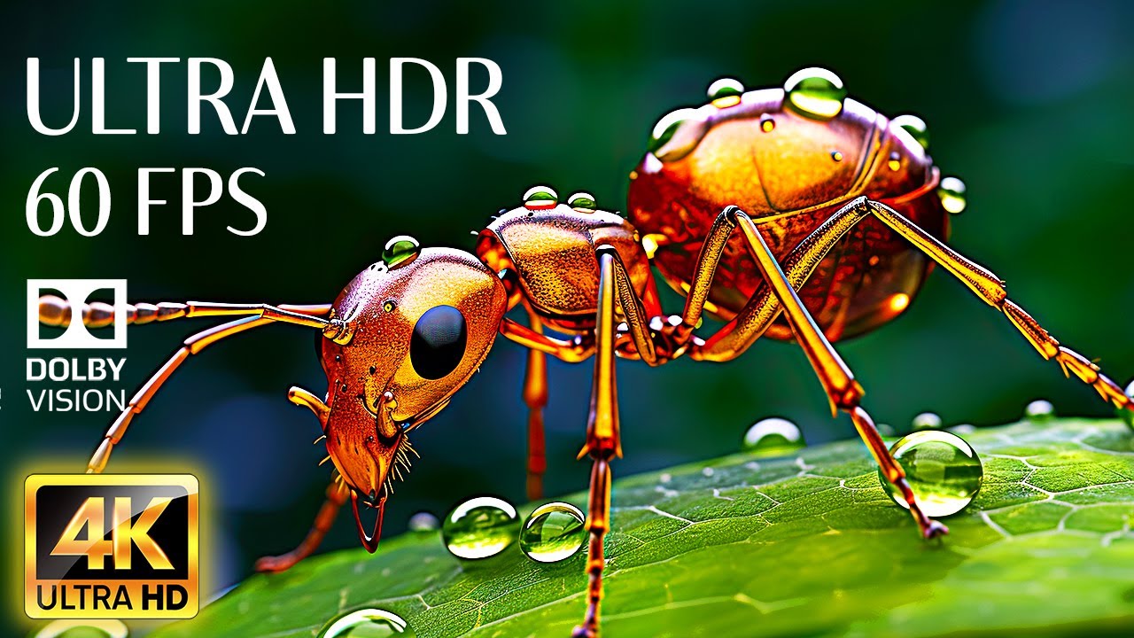 ANIMAL ADVENTURES - Calming Music With 4K Video HDR 60fps Dolby Vision (Colorful Dynamic)