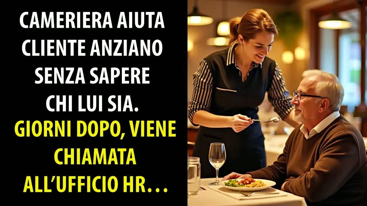 Cameriera Aiuta Cliente Anziano Senza Sapere Chi lui Sia  Giorni dopo, Viene Chiamata all’uffici