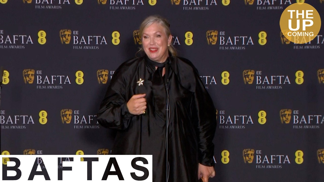 Kate Hawley BAFTA 2026 Press Room Costume Design for Frankenstein