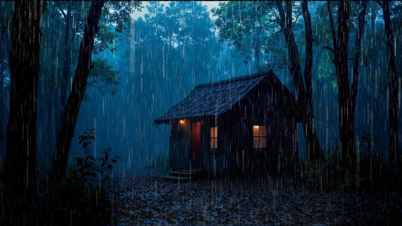 Relax and Sleep with Rain Sounds – Peaceful Forest Rain on a Calm Night