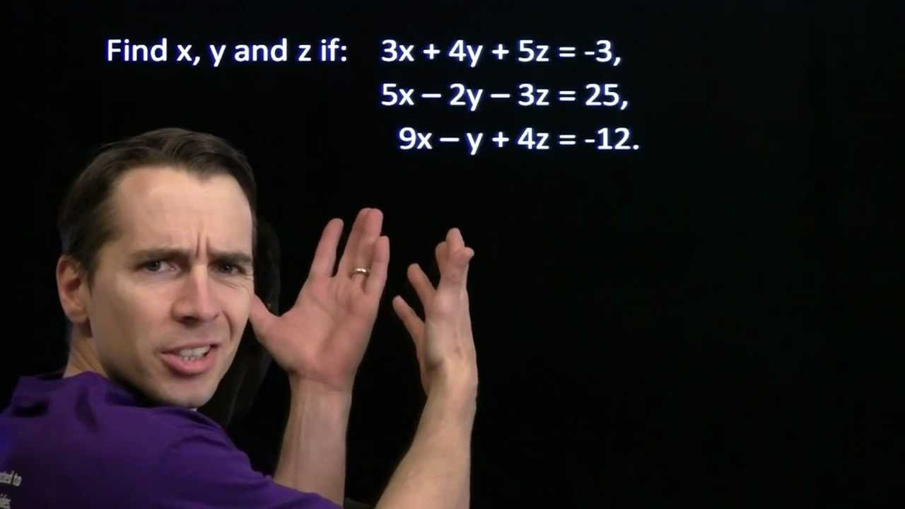 Art of Problem Solving: Systems of Linear Equations with Three Variables