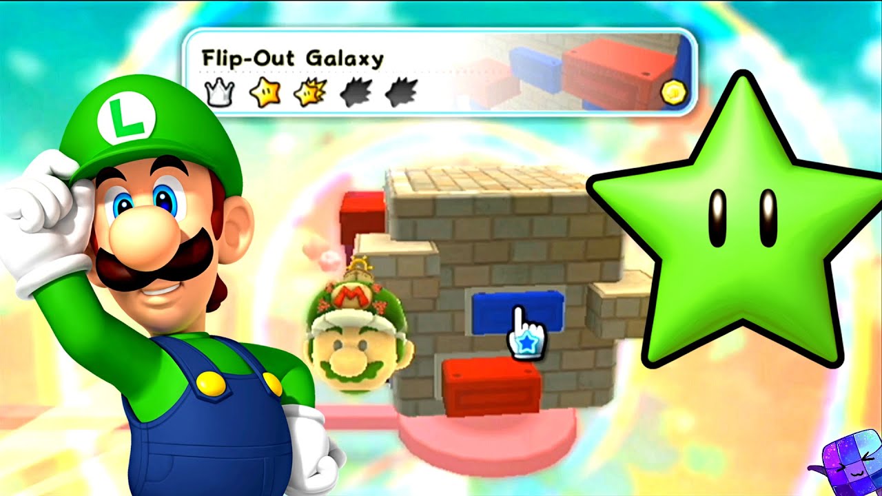 Super Mario Galaxy 2 All Green Stars 🌌 Flip-Out Galaxy 100%