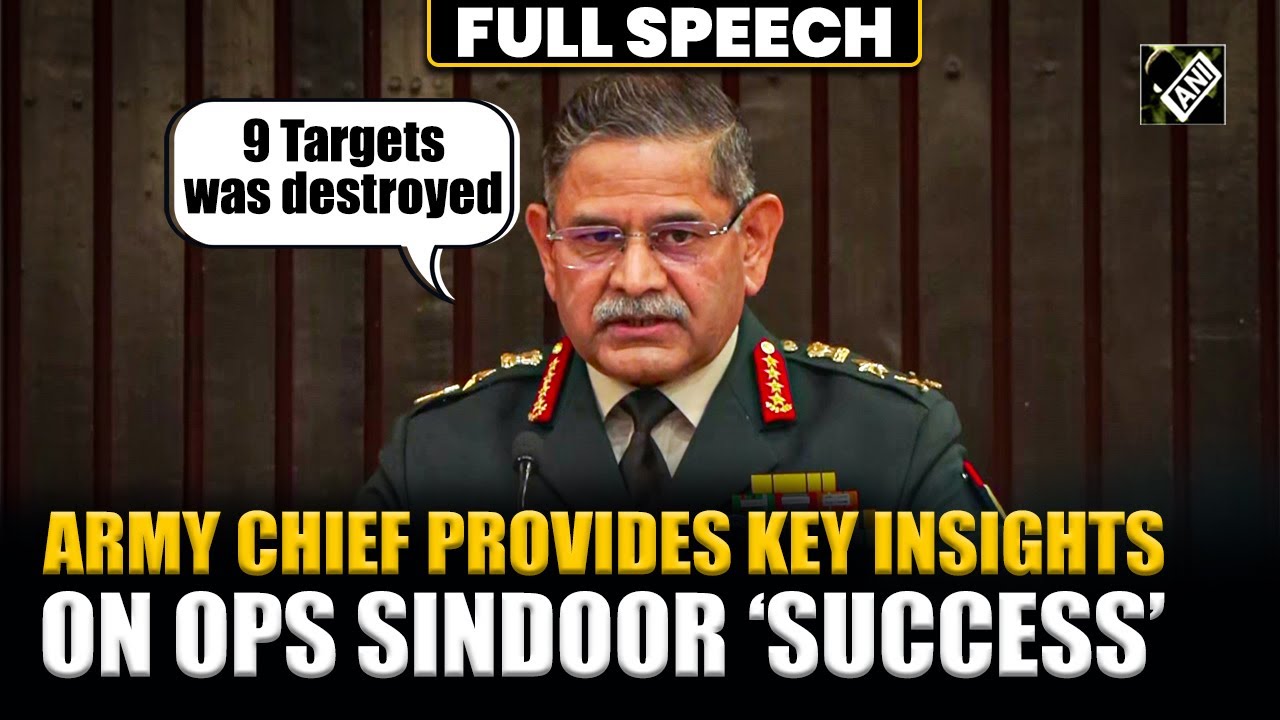 “9 Targets was destroyed…” Army Chief Dwivedi shares Key Insights on Ops Sindoor at Book Launch