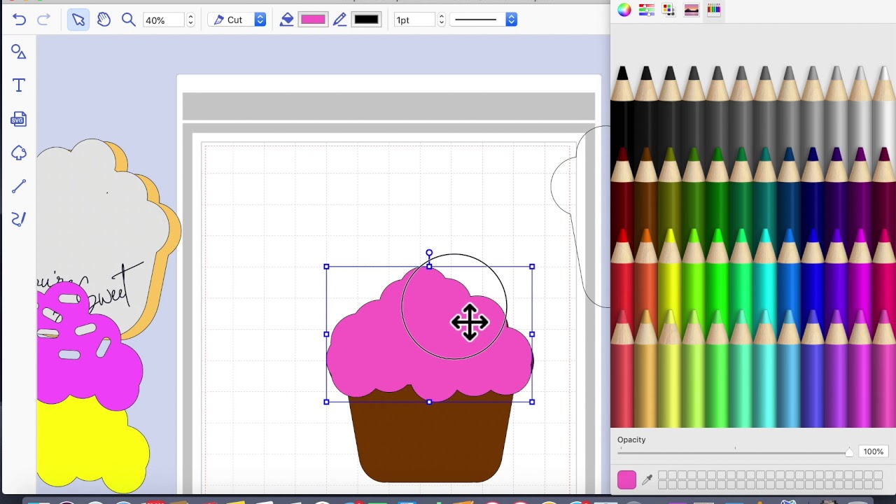 brother scan n cut tutorials making a cupcake shaped card