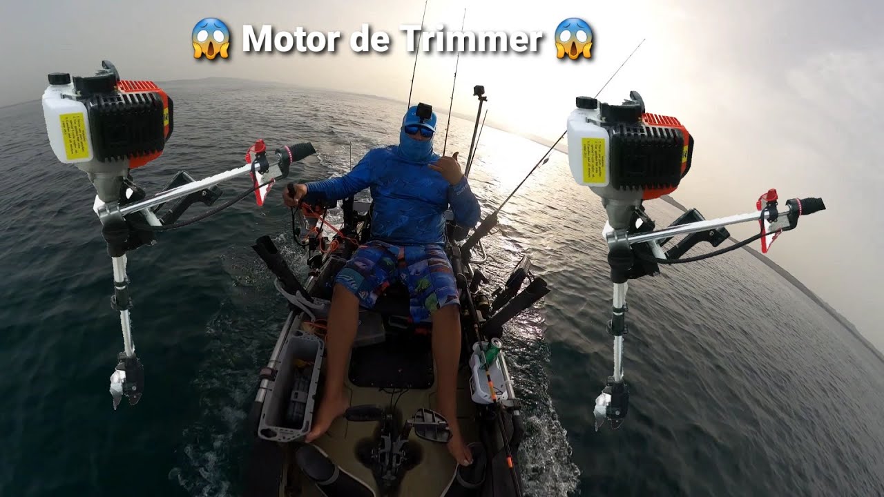 Motor de Trimmer 52cc  para mi kayak hobie pro angler