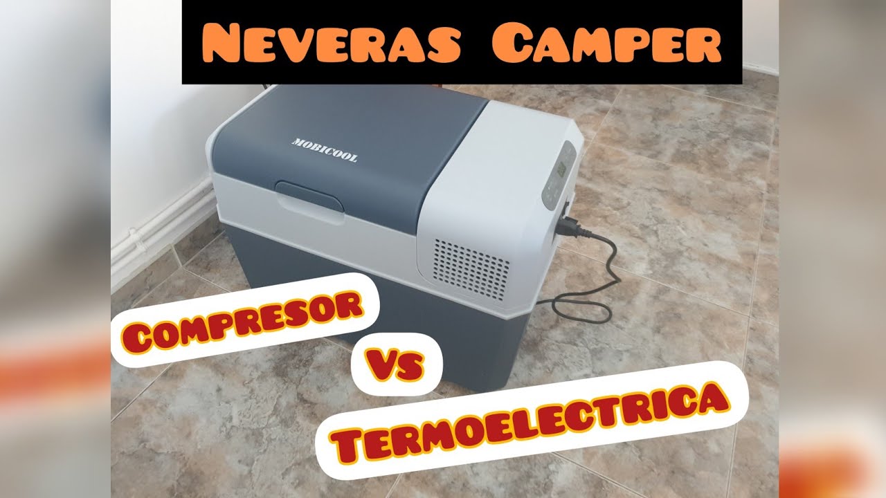 Comparativa, entre nevera Termoeléctrica Crivit vs nevera de Compresor Mobicool FR40 camper o camion