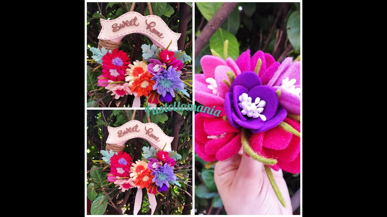 Tutorial ghirlanda primaverile con #gerbere e #fiori di crocus!