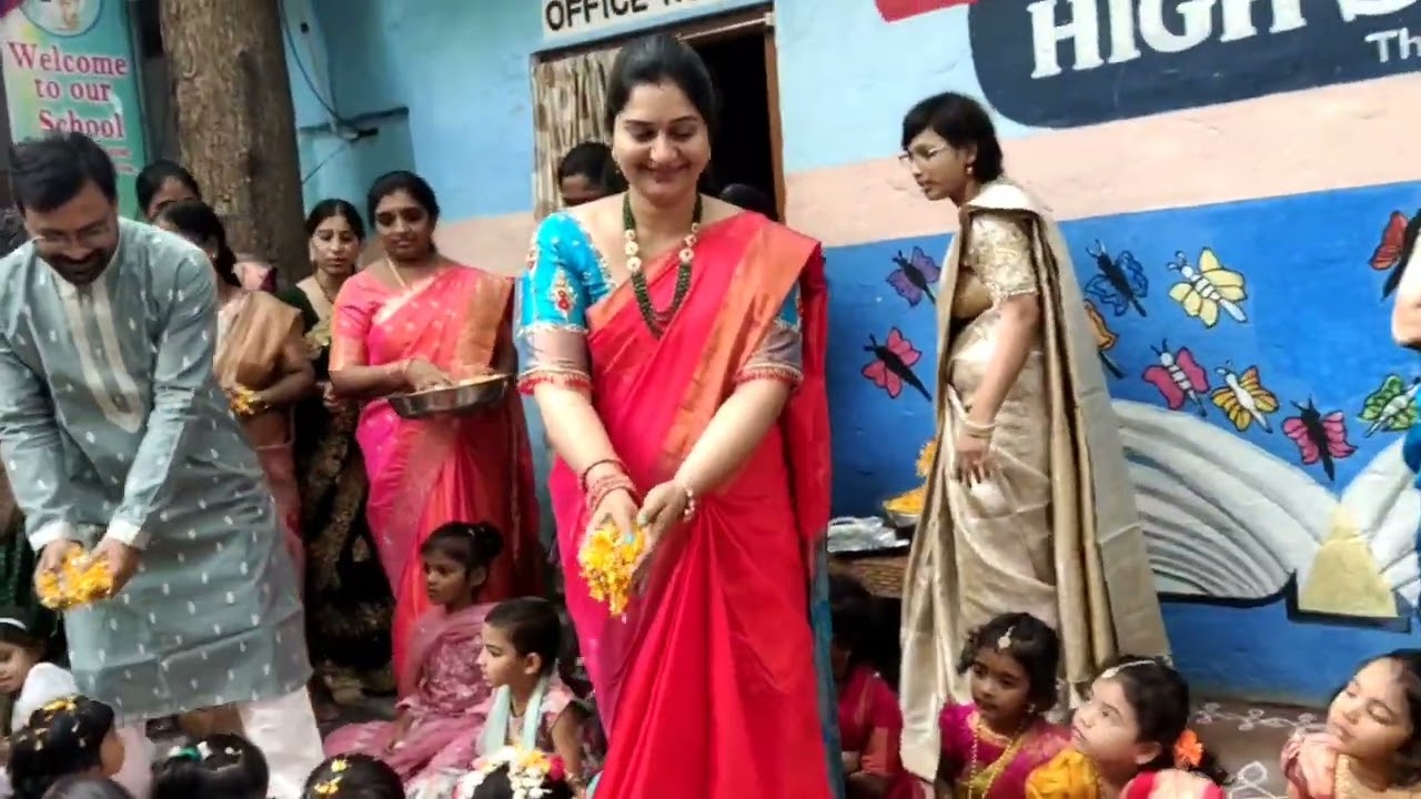 GMR HIGH SCHOOL... Markapur....😍😍🥰... Sankranti Sambaralu...2026-26🥳😍🥰#school #pongal #celebration 