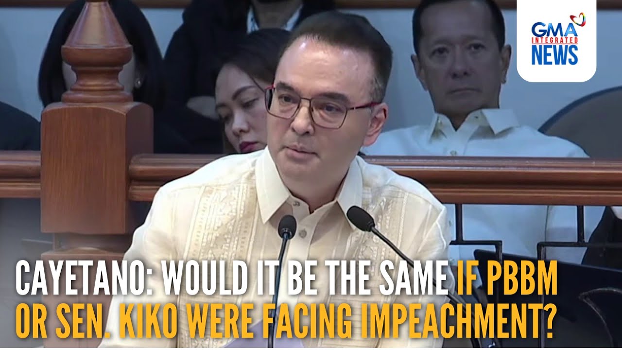 Cayetano questions... to act if PBBM or Sen. Kiko were facing impeachment | GMA Integrated News
