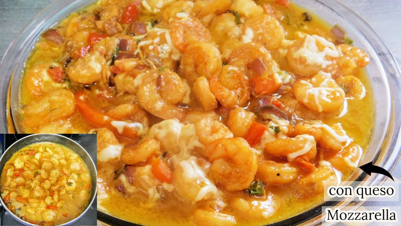 [Eng sub] Camarones Con Leche de Coco y Mozarella | Un Plato Simplemente Exquisito | Pruebalo!!!