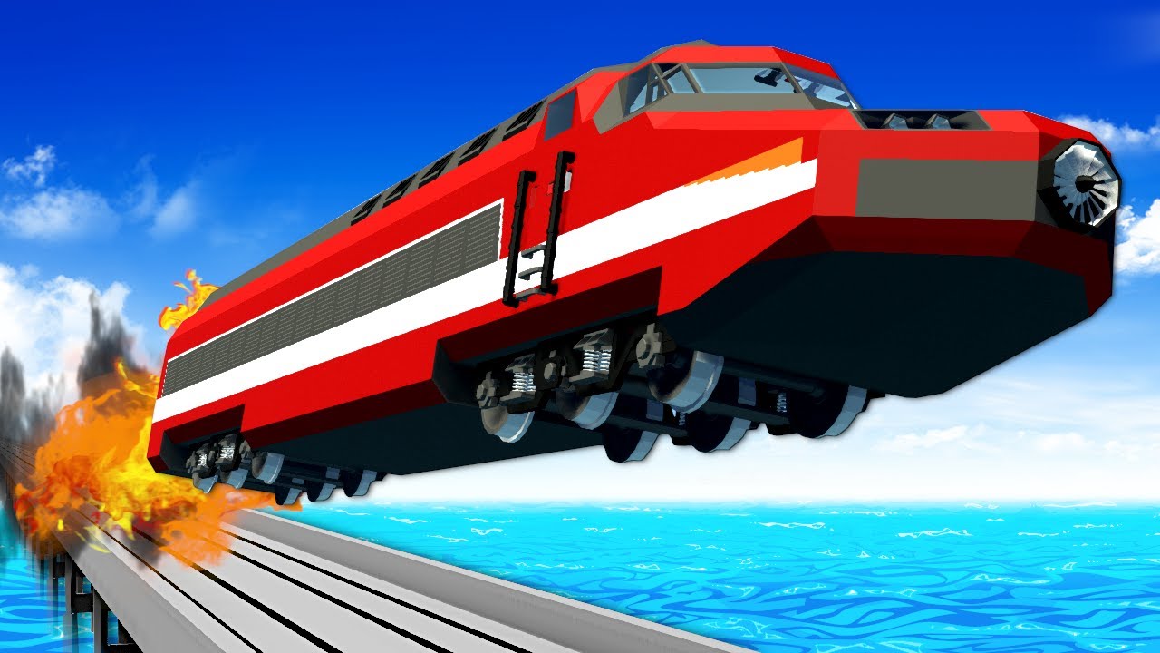 FASTEST TRAIN DERAILS & FLIES TO SPACE! (Stormworks)
