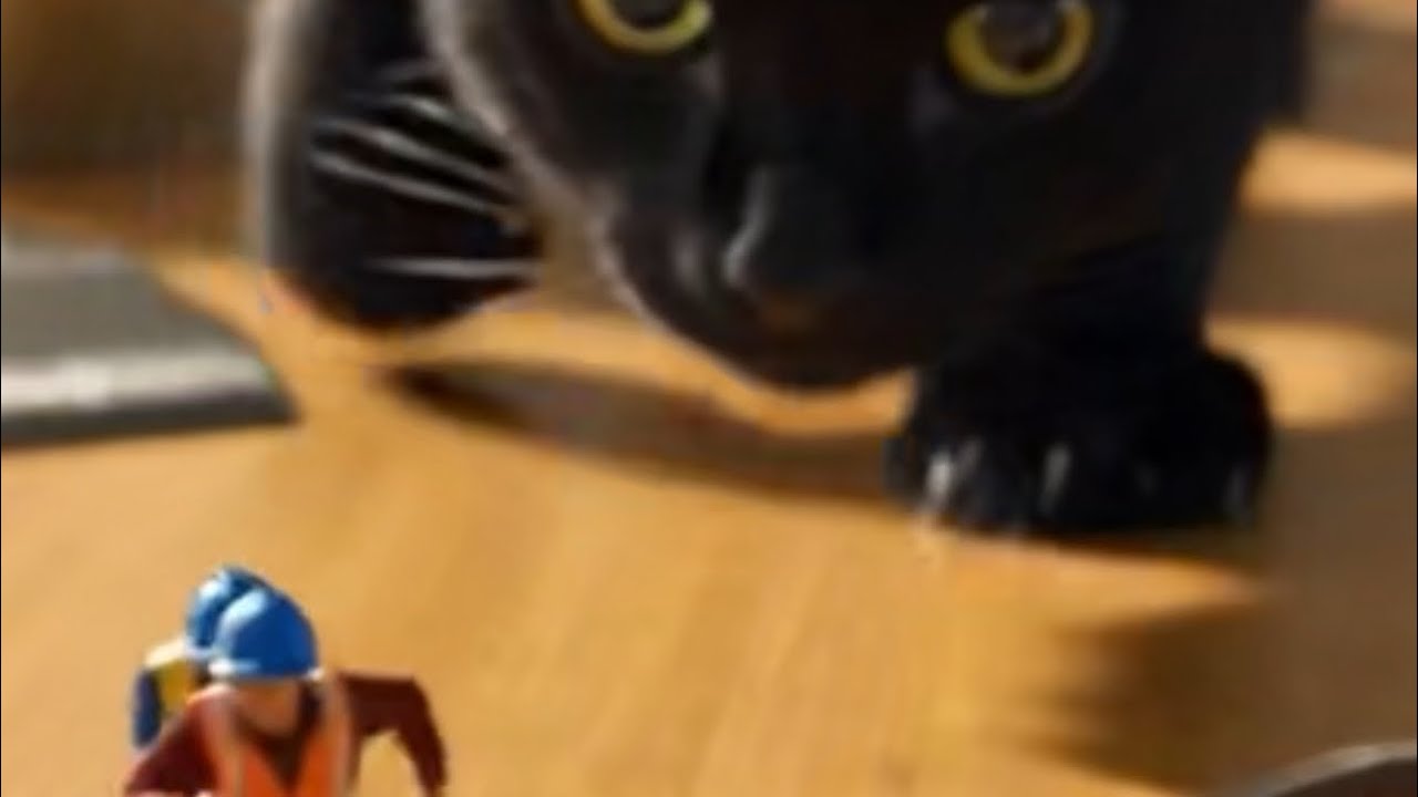 【神回まとめ】ミニ作業員・ミニ重機クッキング総集編①｜黒猫監督つき🐈‍⬛（1分40秒）