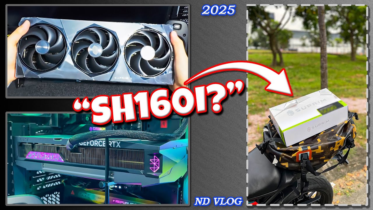 Vlog Vận Chuyển Một Chiếc SH160i Về Nhà | Nâng Cấp Card Màn Hình Mới Cho Máy Tính