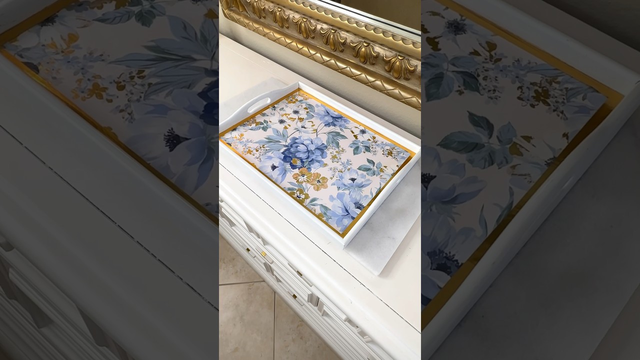 THRIFTED TRAY FLIPPED INTO UNBELIEVABLE HOME DECOR!