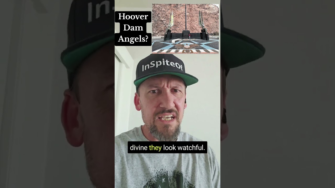 Angel Statues? Black Cubes? Hoover Dam?  wtf...  #hoverdam #angels #blackcube #InSpiteOf