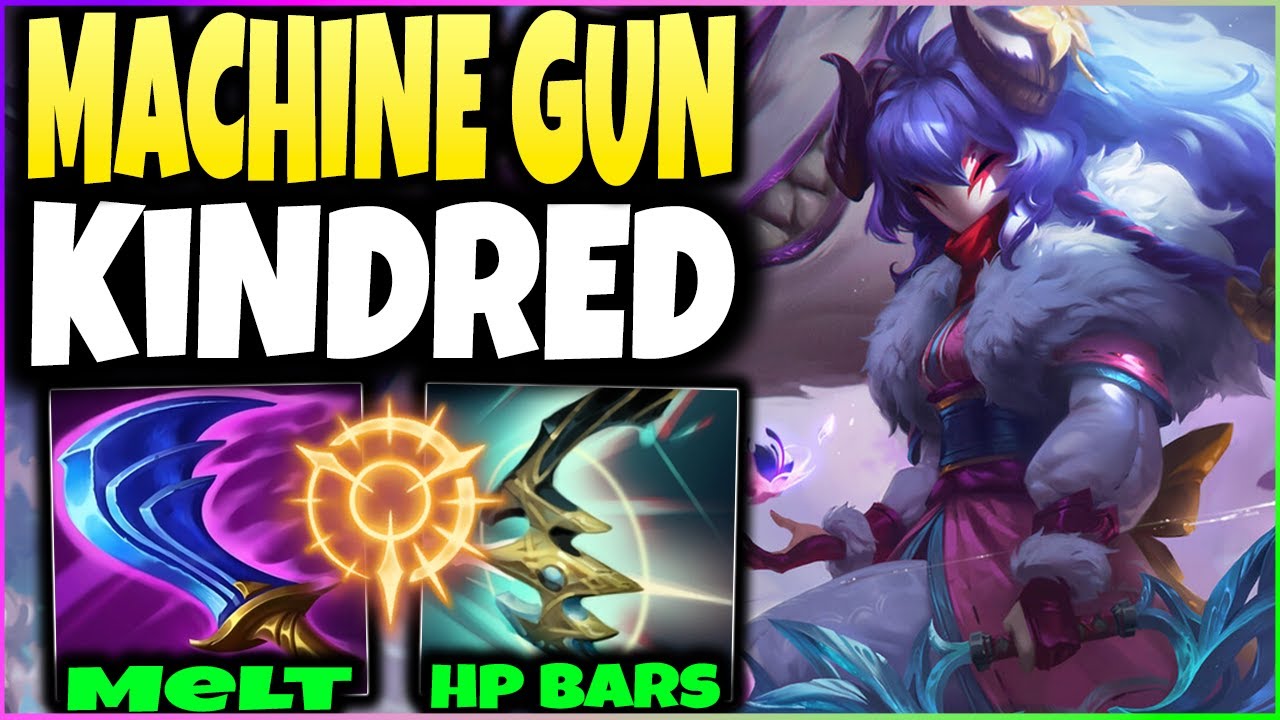 Machine Gun Kindred Does Crazy High DPS! (Lots Of Magic Damage On Kindred!)