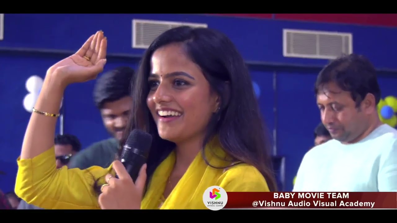 BABY Movie Team Visited @VishnuSociety || Baby Movie || Vishnu College Bhimavaram