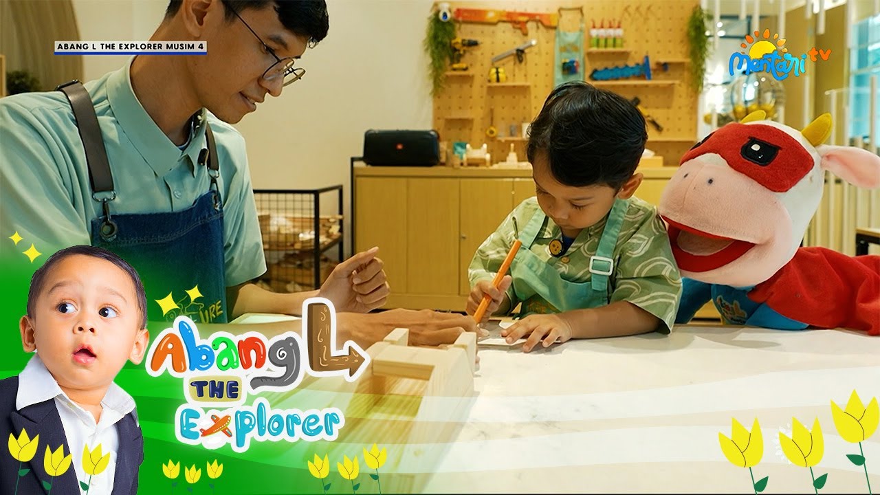 Super Kreatif! Abang L Buat Kerajinan Tangan Dari Kayu | Abang L The Explorer