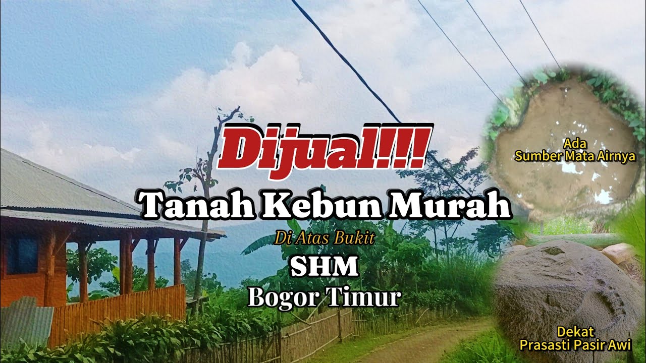 (terjual) Tanah kebun murah SHM Pabuaran sukamakmur Bogor Timur @Asep property bogor