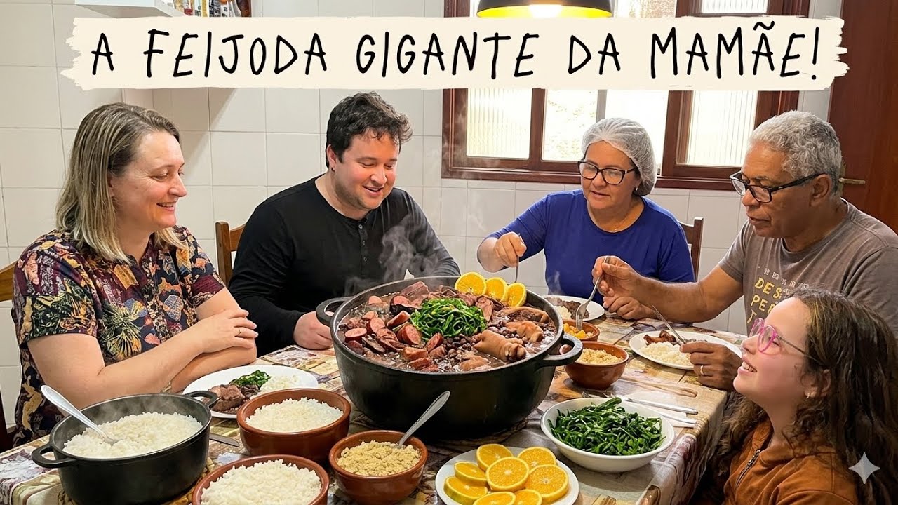 Fui na casa da minha mãe comer uma feijoada brasileira sinistra 