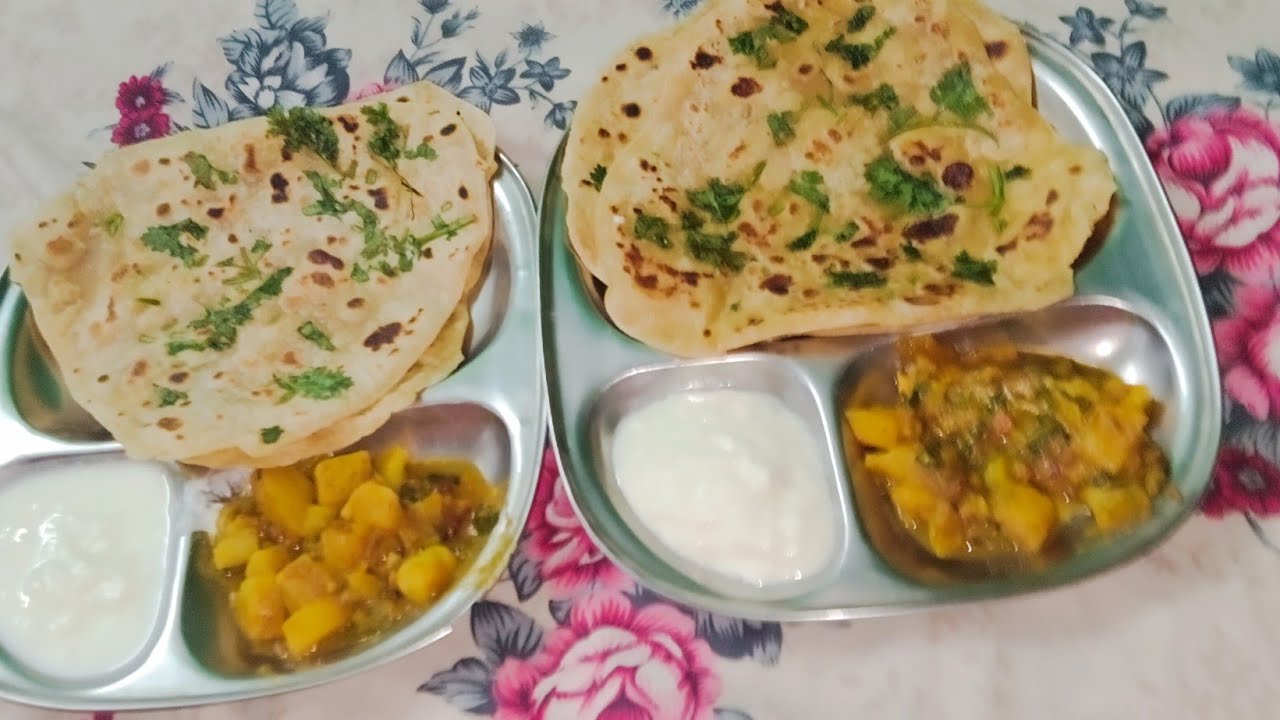 live 🔴🔴  aalu tamatar ki sabji ke sath Hari dhaniya ke paraathe