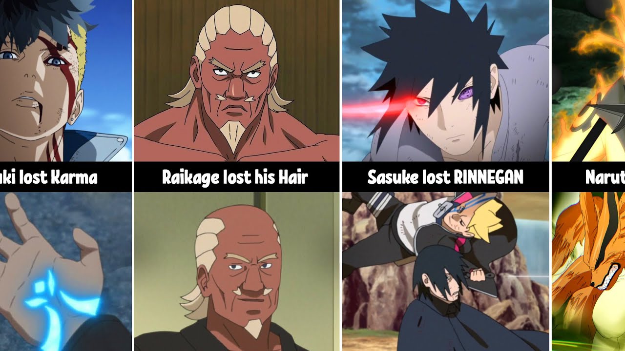 The Losses of Naruto/Boruto Characters