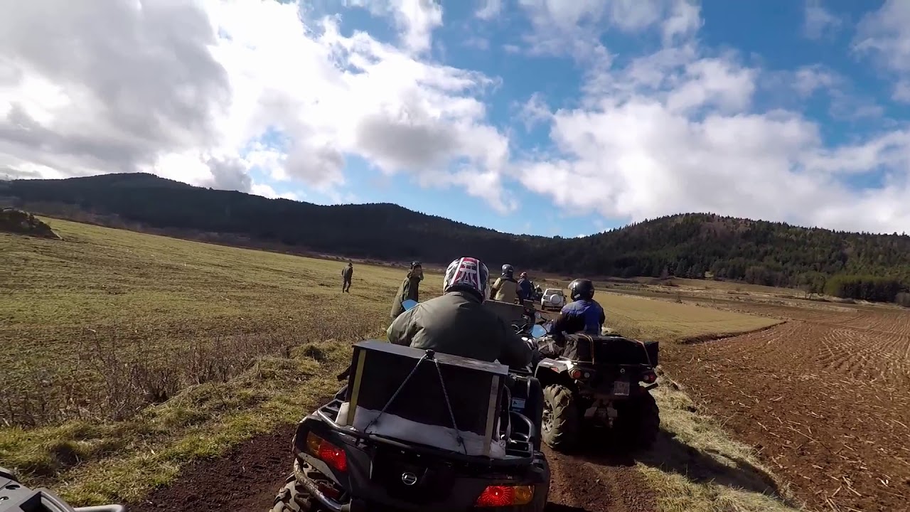 Quad plaisir des trois vallées. Rando 11 03 2018 Gorges de L'Allier