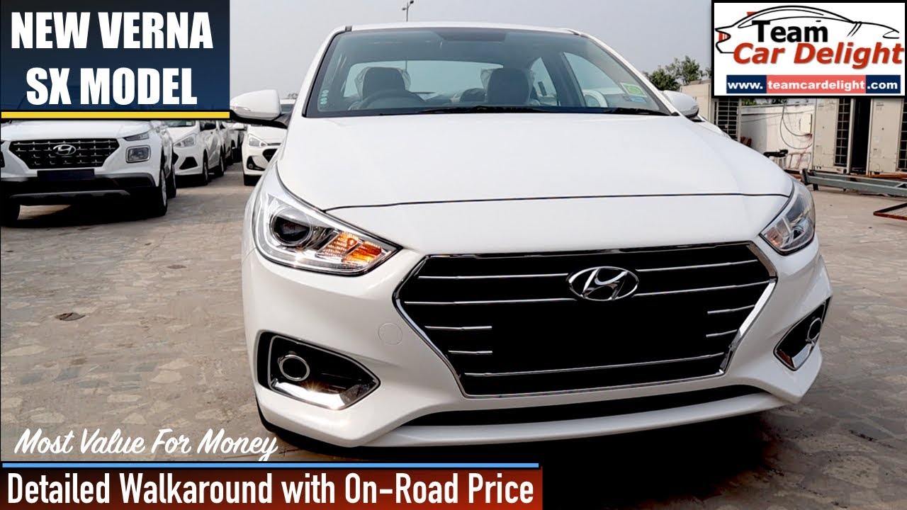 New Verna Sx Model Detailed Walkaround Review with On Road Price | Verna Sx